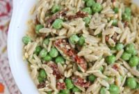 Wholesome Pesto Orzo with Peas