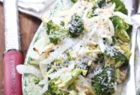 Grilled Broccoli and Sweet Vidalia with Toasted Pine Nuts and Parmesan