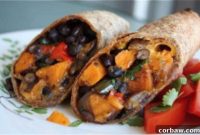 Flavorful Roasted Veggie Black Bean Burritos