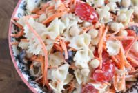 Creamy Caesar Pasta Salad with Chickpeas