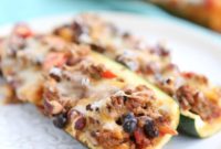 Hearty Chili Zucchini Boats