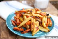 Sweet Honey Glazed Roasted Parsnips and Carrots