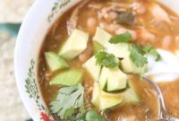 Comforting Slow Cooker White Chicken Tortilla Soup