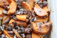 Golden Sweet Potato Gratin with Toasted Pecans