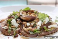 Smoky Grilled Eggplant and Creamy Goat Cheese Salad