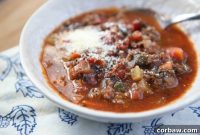 Hearty Beef and Tomato Vegetable Soup