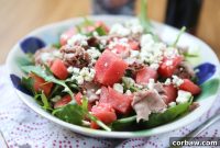 Roast Beef Watermelon Arugula Delight