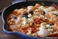 Mediterranean Baked Shrimp with Tomatoes and Feta