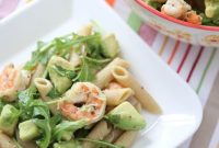 Avocado-Lime Shrimp Pasta