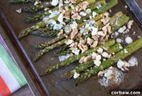 Balsamic Glazed Asparagus with Gorgonzola and Walnuts