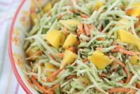Zesty Mango Broccoli Slaw