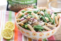 Zesty Lemon Pasta Salad with Crisp Green Beans and Toasted Walnuts