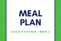 Weekly Meal Plan Week Two