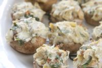 Savory Artichoke Mushroom Caps