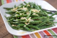 Crispy Roasted Green Beans with Toasted Almonds
