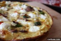 Roasted Vegetable Goat Cheese Frittata