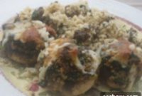 Wine Glazed Beef and Spinach Stuffed Mushrooms