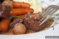 Rich Slow Cooker Beef Bourguignon with Creamy Yukon Gold Mash