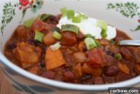 Hearty Slow Cooker Pumpkin Three-Bean Chili