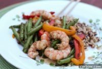 Sizzling Szechuan Shrimp and Rainbow Vegetable Stir-Fry