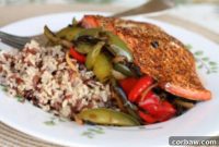 Seared Salmon Fajita Power Bowls