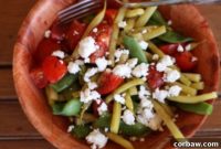 Vibrant Green Bean, Cherry Tomato and Goat Cheese Salad