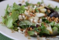 Refreshing Pear & Granola Salad with Tangy Poppyseed Dressing