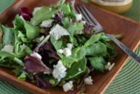 Pumpkin Butter Vinaigrette Salad with Blue Cheese and Pepitas