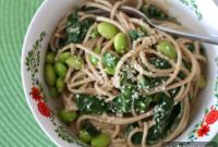 Wholesome Sesame Noodles with Edamame and Kale