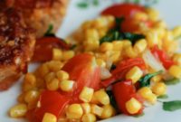 Fresh Corn, Tomato, and Basil Sauté
