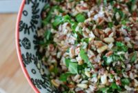 Aromatic Wild Rice Salad with Golden Pine Nuts