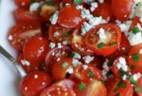Vibrant Cherry Tomato Blue Cheese Salad
