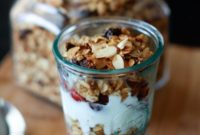 Summer Cherry Almond Granola Parfaits