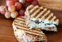Sweet and Savory Fig and Goat Cheese Panini with Almond Crunch
