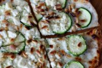 Skillet Mediterranean Zucchini Feta Tortilla Pizza