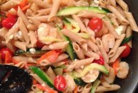 One-Pan Feta Shrimp and Vegetable Pasta