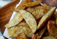 Zesty Oven Baked Steak Fries