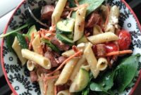 Summer Garden Pasta Salad with Chicken Sausage
