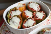 Hearty Bison and Brown Rice Stuffed Peppers