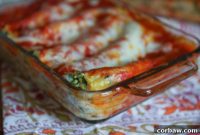 Creamy Butternut Squash and Spinach Manicotti