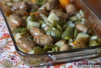 Hearty Italian Turkey Sausage with Roasted Potatoes and Peppers