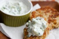 Crispy Chickpea Patties with Cool Cucumber Yogurt