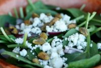 Crunchy Pistachio and Zesty Grapefruit Spinach Salad