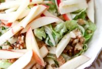 Harvest Apple Walnut Celery Salad with Honey Dijon Vinaigrette