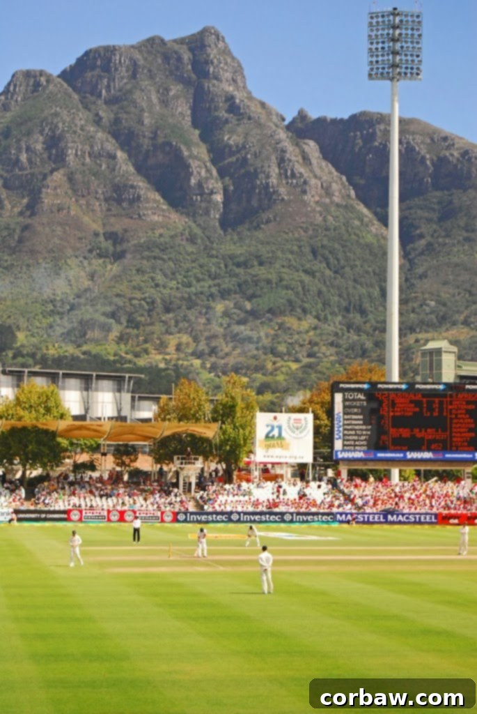 Cricket stadium view in South Africa