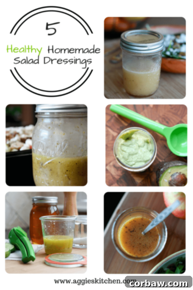 Healthy Homemade Salad Dressings - A vibrant bowl of salad with a jar of fresh dressing beside it