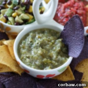 Roasted Tomatillo Salsa | Aggie's Kitchen