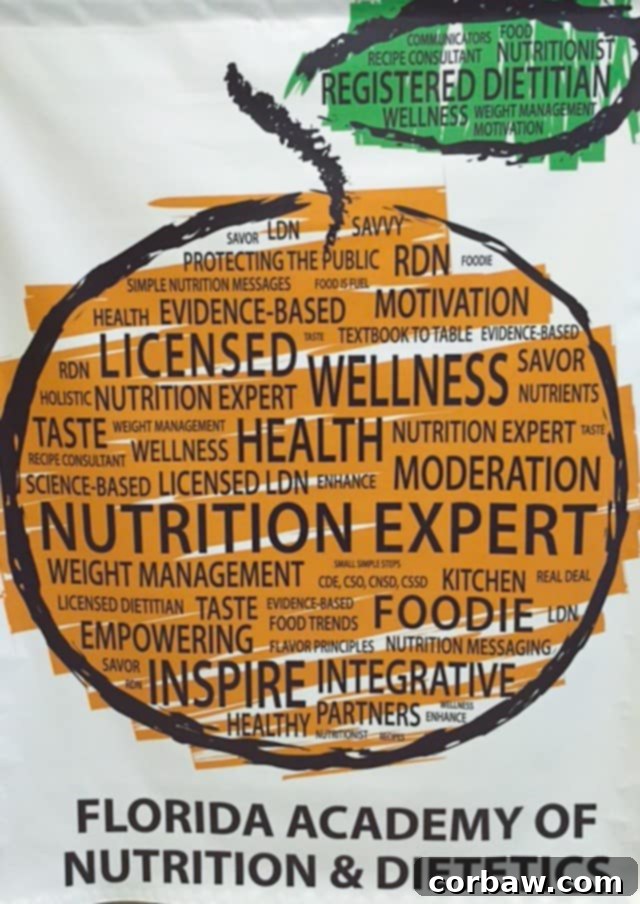 Florida Academy of Nutrition and Dietetics Meeting - A group of professionals and students gathered in a conference setting, learning about nutrition and dietetics.