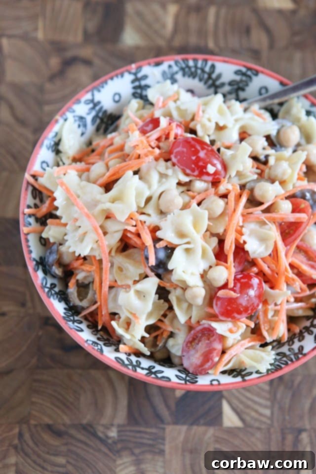 Caesar Pasta Salad with Chickpeas