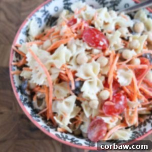 Ceasar Pasta Salad with Chickpeas